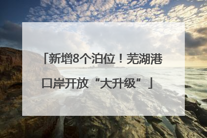 新增8个泊位！芜湖港口岸开放“大升级”