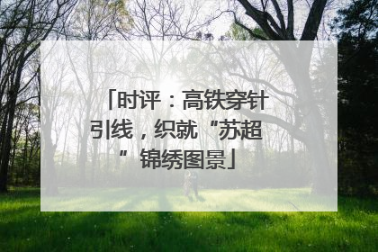 时评：高铁穿针引线，织就“苏超”锦绣图景