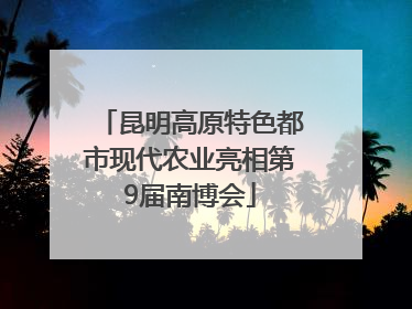 昆明高原特色都市现代农业亮相第9届南博会