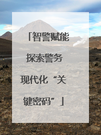 智警赋能 探索警务现代化“关键密码”