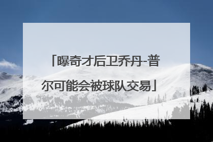 曝奇才后卫乔丹-普尔可能会被球队交易