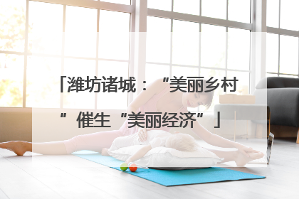潍坊诸城：“美丽乡村”催生“美丽经济”