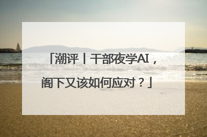 潮评丨干部夜学AI，阁下又该如何应对？