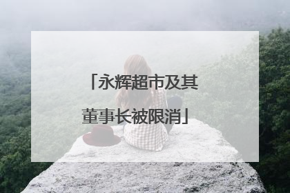 永辉超市及其董事长被限消