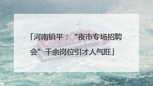 河南镇平：“夜市专场招聘会”千余岗位引才人气旺