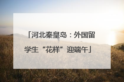 河北秦皇岛：外国留学生“花样”迎端午