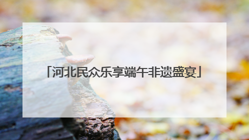 河北民众乐享端午非遗盛宴