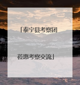 泰宁县考察团莅惠考察交流