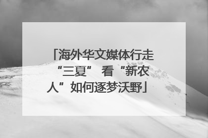 海外华文媒体行走“三夏” 看“新农人”如何逐梦沃野