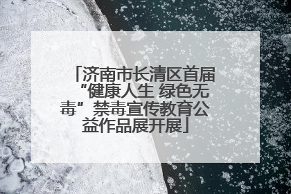 济南市长清区首届“健康人生 绿色无毒”禁毒宣传教育公益作品展开展