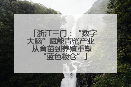 浙江三门：“数字大脑”赋能青蟹产业 从育苗到养殖重塑“蓝色粮仓”