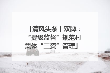 清风头条丨双牌：“提级监督”规范村集体“三资”管理
