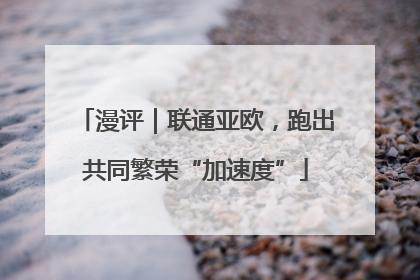 漫评｜联通亚欧，跑出共同繁荣“加速度”