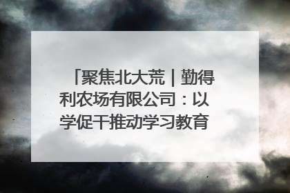 聚焦北大荒｜勤得利农场有限公司：以学促干推动学习教育“升温提速”