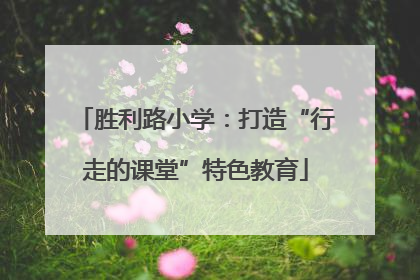 胜利路小学：打造“行走的课堂”特色教育