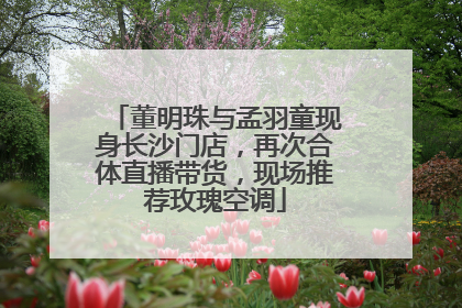 董明珠与孟羽童现身长沙门店，再次合体直播带货，现场推荐玫瑰空调