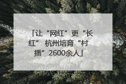 让“网红”更“长红” 杭州培育“村播”2600余人