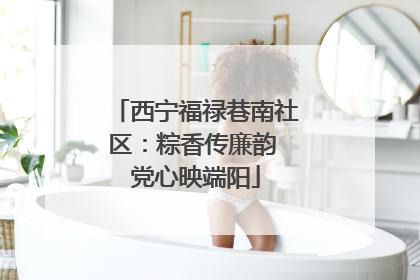 西宁福禄巷南社区：粽香传廉韵 党心映端阳