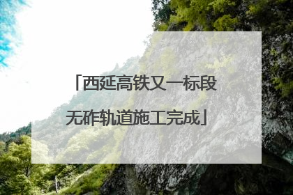 西延高铁又一标段无砟轨道施工完成