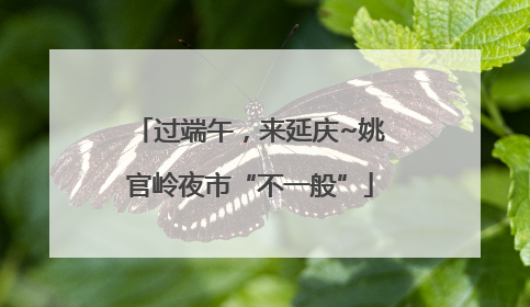 过端午，来延庆~姚官岭夜市“不一般”