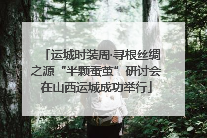 运城时装周·寻根丝绸之源“半颗蚕茧”研讨会在山西运城成功举行