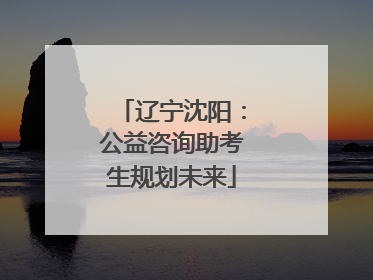 辽宁沈阳：公益咨询助考生规划未来