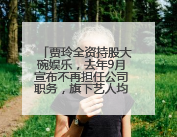 贾玲全资持股大碗娱乐，去年9月宣布不再担任公司职务，旗下艺人均不续约