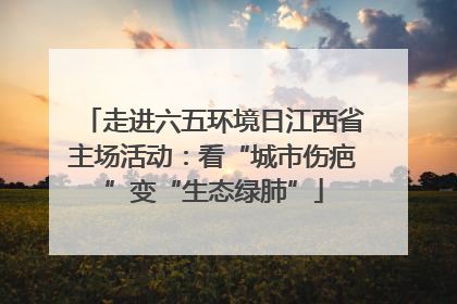 走进六五环境日江西省主场活动：看“城市伤疤”变“生态绿肺”