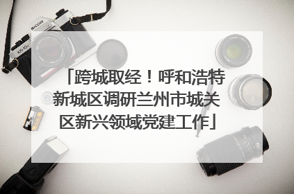 跨城取经！呼和浩特新城区调研兰州市城关区新兴领域党建工作