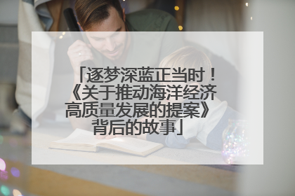 逐梦深蓝正当时！《关于推动海洋经济高质量发展的提案》背后的故事
