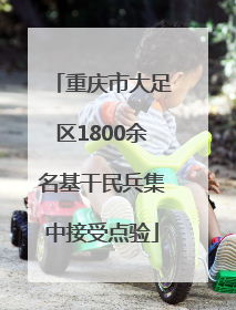 重庆市大足区1800余名基干民兵集中接受点验