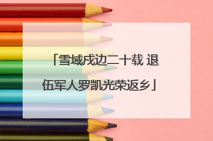 雪域戍边二十载 退伍军人罗凯光荣返乡