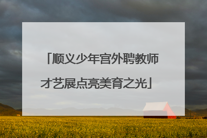 顺义少年宫外聘教师才艺展点亮美育之光