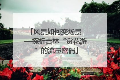 风景如何变场景——探析吉林“赏花游”的流量密码