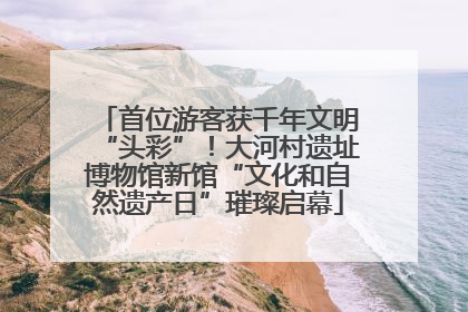 首位游客获千年文明“头彩”！大河村遗址博物馆新馆“文化和自然遗产日”璀璨启幕