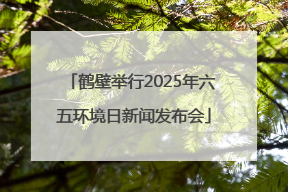 鹤壁举行2025年六五环境日新闻发布会