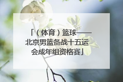 （体育）篮球——北京男篮备战十五运会成年组资格赛