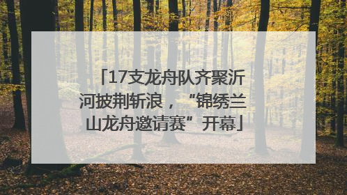 17支龙舟队齐聚沂河披荆斩浪，“锦绣兰山龙舟邀请赛”开幕
