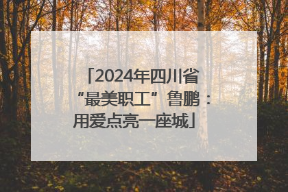 2024年四川省“最美职工”鲁鹏：用爱点亮一座城