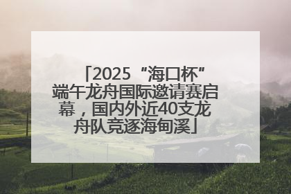 2025“海口杯”端午龙舟国际邀请赛启幕，国内外近40支龙舟队竞逐海甸溪