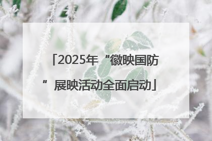 2025年“徽映国防”展映活动全面启动