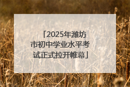 2025年潍坊市初中学业水平考试正式拉开帷幕