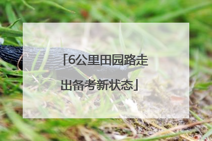 6公里田园路走出备考新状态