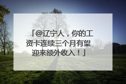@辽宁人，你的工资卡连续三个月有望迎来额外收入！