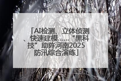 AI检测、立体侦测、快速建模……“黑科技”助阵河南2025防汛综合演练