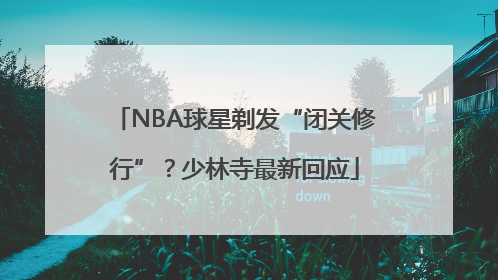 NBA球星剃发“闭关修行”？少林寺最新回应